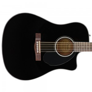 CD-60SCE Dreadnought Acoustic Guitar Black WN